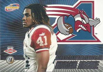 2003 Pacific Atomic CFL #48 Adrian Archie Front