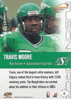 2003 Pacific Atomic CFL - Fusion Force #6 Travis Moore Back