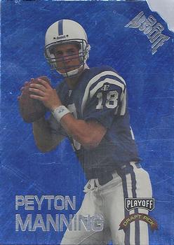1998 Playoff Absolute Retail - Draft Picks Blue Die Cut #1 Peyton Manning Front