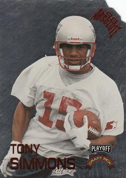 1998 Playoff Absolute Retail - Draft Picks Silver Die Cut #18 Tony Simmons Front