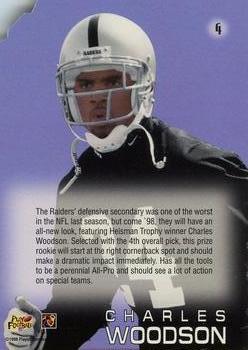1998 Playoff Absolute Retail - Draft Picks Silver Die Cut #4 Charles Woodson Back