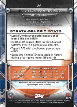 2014 Topps Strata - Retail #86 Peyton Manning Back