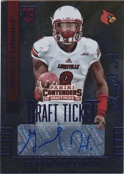 2015 Panini Contenders Draft Picks - College Draft Ticket Blue Foil #189 Gerod Holliman Front