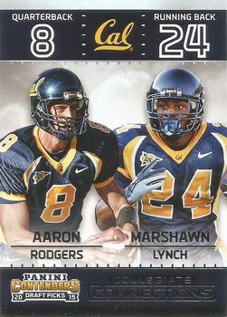 2015 Panini Contenders Draft Picks - Collegiate Connections #7 Aaron Rodgers / Marshawn Lynch Front