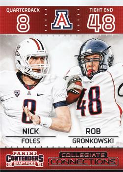 2015 Panini Contenders Draft Picks - Collegiate Connections #1 Nick Foles / Rob Gronkowski Front