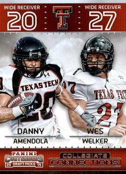 2015 Panini Contenders Draft Picks - Collegiate Connections #19 Danny Amendola / Wes Welker Front