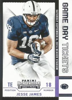 2015 Panini Contenders Draft Picks - Game Day Tickets #76 Jesse James Front