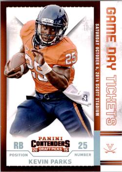 2015 Panini Contenders Draft Picks - Game Day Tickets #81 Kevin Parks Front