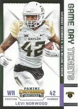 2015 Panini Contenders Draft Picks - Game Day Tickets #82 Levi Norwood Front