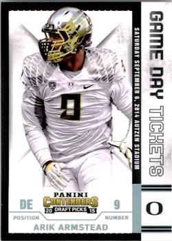 2015 Panini Contenders Draft Picks - Game Day Tickets #93 Arik Armstead Front
