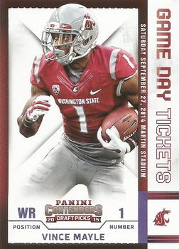 2015 Panini Contenders Draft Picks - Game Day Tickets #99 Vince Mayle Front