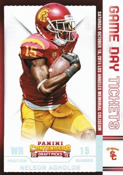 2015 Panini Contenders Draft Picks - Game Day Tickets #34 Nelson Agholor Front