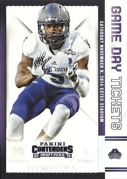 2015 Panini Contenders Draft Picks - Game Day Tickets #67 Dezmin Lewis Front