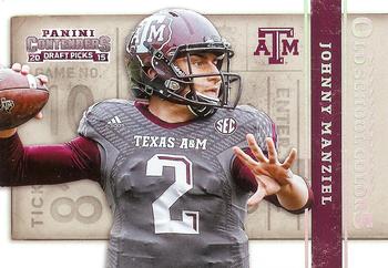 2015 Panini Contenders Draft Picks - Old School Colors #27 Johnny Manziel Front