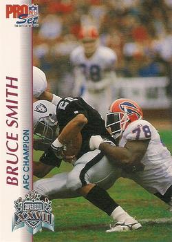 1992-93 Pro Set Super Bowl XXVII #XXVII Bruce Smith Front
