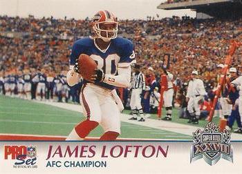 1992-93 Pro Set Super Bowl XXVII #XXVII James Lofton Front