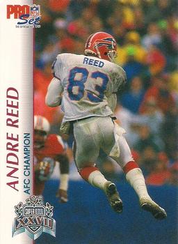 1992-93 Pro Set Super Bowl XXVII #XXVII Andre Reed Front