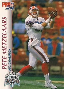 1992-93 Pro Set Super Bowl XXVII #XXVII Pete Metzelaars Front