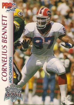 1992-93 Pro Set Super Bowl XXVII #XXVII Cornelius Bennett Front