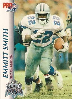 1992-93 Pro Set Super Bowl XXVII #XXVII Emmitt Smith Front