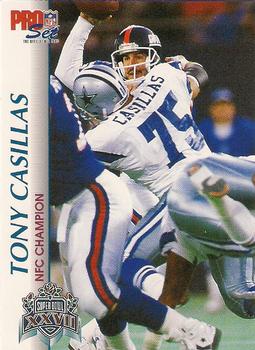 1992-93 Pro Set Super Bowl XXVII #XXVII Tony Casillas Front