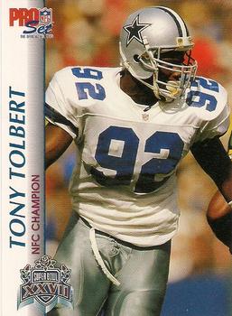 1992-93 Pro Set Super Bowl XXVII #XXVII Tony Tolbert Front