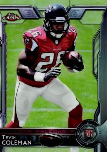 2015 Topps Chrome Mini #121a Tevin Coleman Front