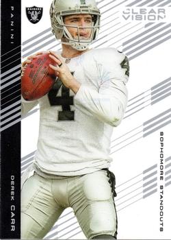 2015 Panini Clear Vision #74 Derek Carr Front