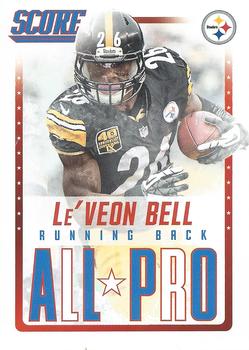 2015 Score - All-Pro Glossy #1 Le'Veon Bell Front