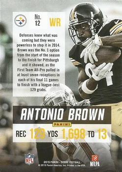 2015 Score - All-Pro Glossy #12 Antonio Brown Back
