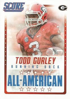 2015 Score - All-Pro Glossy #17 Todd Gurley Front