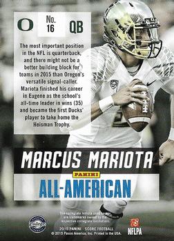2015 Score - All-Pro Glossy #16 Marcus Mariota Back