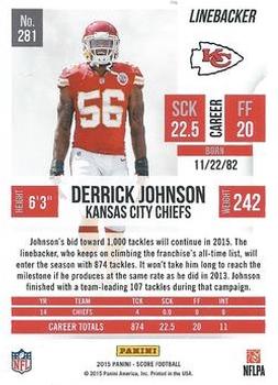 2015 Score - End Zone #281 Derrick Johnson Back
