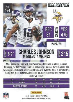 2015 Score - First Down #134 Charles Johnson Back