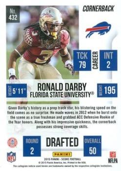 2015 Score - First Down #432 Ronald Darby Back
