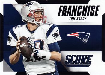 2015 Score - Franchise Black #1 Tom Brady Front