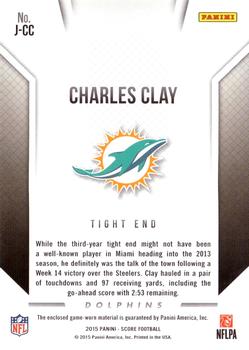 2015 Score - Jerseys #J-CC Charles Clay Back