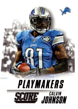 2015 Score - Playmakers #10 Calvin Johnson Front