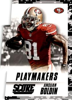 2015 Score - Playmakers Night Camo #8 Anquan Boldin Front