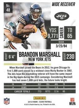 2015 Score - Red Zone #48 Brandon Marshall Back