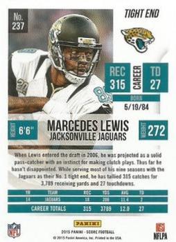 2015 Score - Red Zone #237 Marcedes Lewis Back
