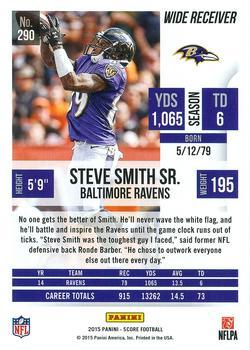 2015 Score - Red Zone #290 Steve Smith Sr. Back