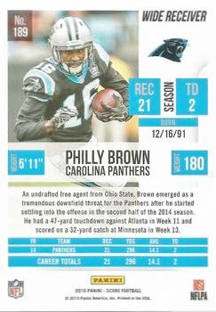 2015 Score - Showcase #189 Philly Brown Back