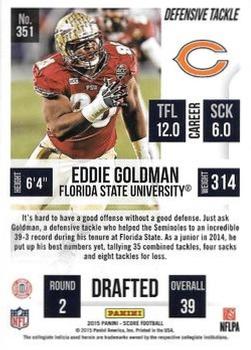 2015 Score - Showcase #351 Eddie Goldman Back