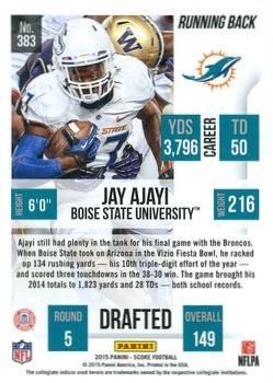 2015 Score - Showcase #383 Jay Ajayi Back