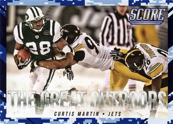 2015 Score - The Great Outdoors Blue Camo #8 Curtis Martin Front