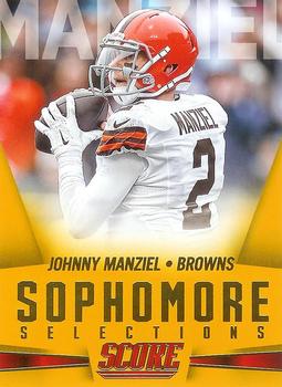 2015 Score - Sophomore Selections Gold #5 Johnny Manziel Front