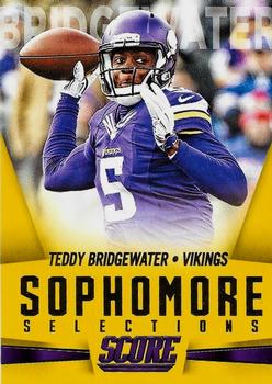 2015 Score - Sophomore Selections Gold #15 Teddy Bridgewater Front