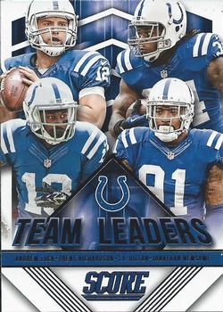 2015 Score - Team Leaders #17 Jonathan Newsome / Andrew Luck / T.Y. Hilton / Trent Richardson Front