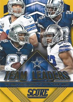 2015 Score - Team Leaders Gold #5 Dez Bryant / Jeremy Mincey / DeMarco Murray / Tony Romo Front
